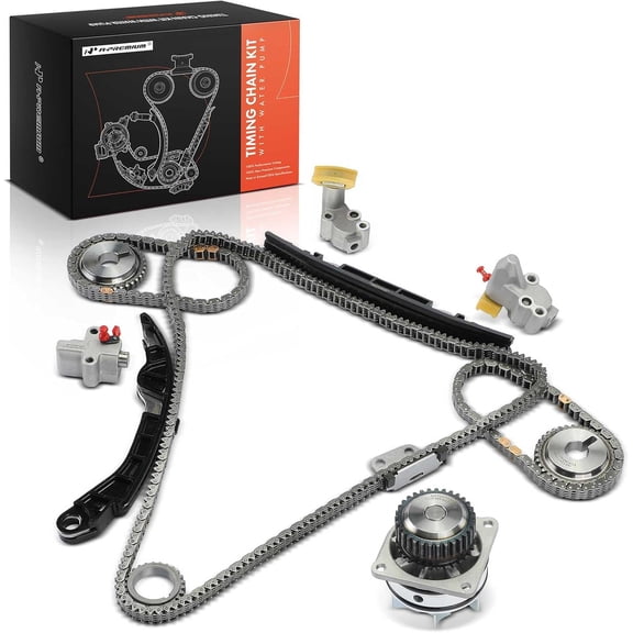 A-Premium Engine Timing Chain Kit with Water Pump & Sprocket & Tensioner & Guide Compatible with Nissan Altima 2007-2014, Murano 2009-2014, Pathfinder 2013-2014, Quest & Infiniti QX60, JX35, 3.5L