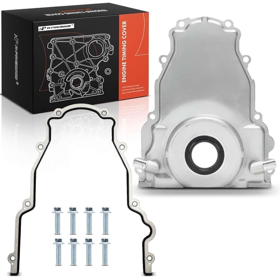 A-Premium Engine Timing Cover Compatible with Chevy Tahoe Camaro Corvette Silverado 1500 2500 3500 HD Classic Avalanche Express Suburban & GMC Yukon Sierra & Cadillac Escalade ESV EXT & Pontiac