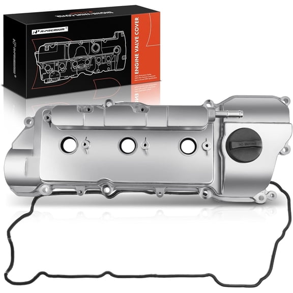 A-Premium Engine Valve Cover, with Gasket & Oil Filler Cap, Compatible with Toyota Avalon 03-04, Camry 04-06, Highlander 01-10, Sienna 01-06, Solara 03-08 & Lexus ES300 ES330 RX300 RX330 RX400h
