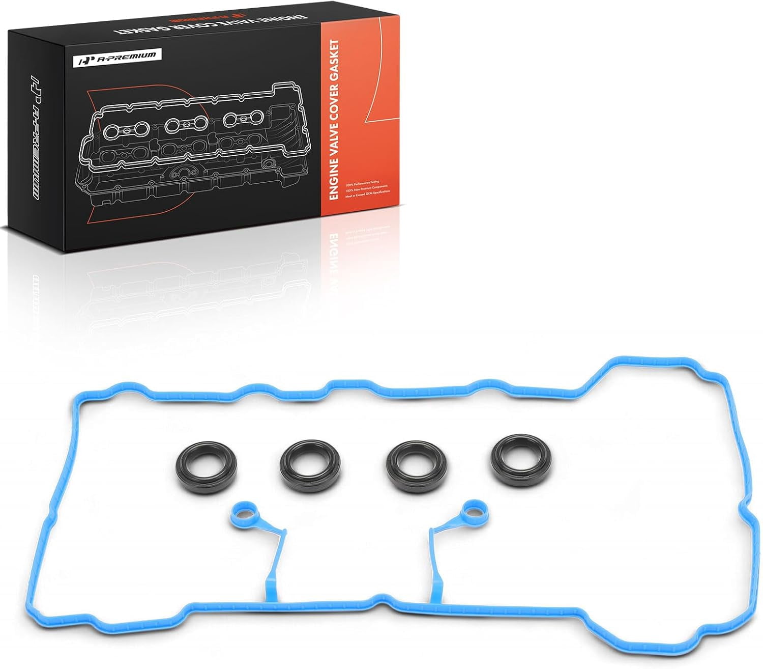 A-Premium Engine Valve Cover Gasket Set Compatible with Hyundai Elantra 2011-2016 1.8L, Elantra Coupe GT 2013 1.8L & Kia Soul 2012-2013 2.0L, Forte 2014-2016 1.8L
