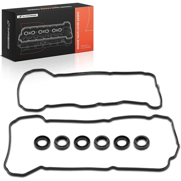 A-Premium Engine Valve Cover Gasket Set Compatible with Toyota Camry 2003-2006, Highlander 2001-2010, Sienna 2000-2006, Solara, Avalon & Lexus ES300, ES330, RX300, RX330, RX400h, V6 3.0L 3.3L