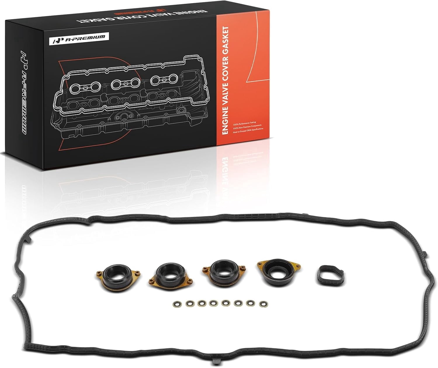 A-Premium Engine Valve Cover Gasket Set Compatible with Honda Accord 2013-2017 & Acura TLX 2015-2020 ILX 2016-2022 2.4L