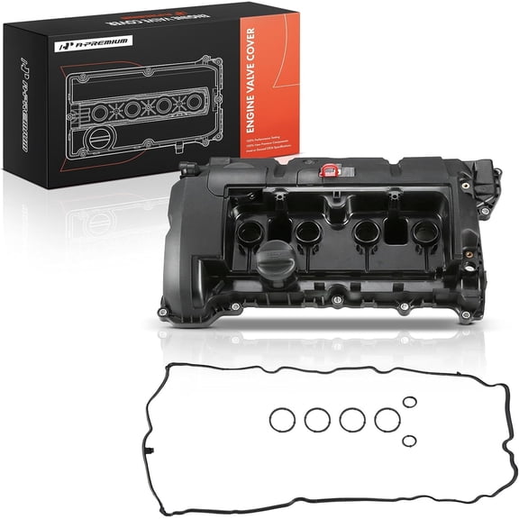 A-Premium Engine Valve Cover with Gasket & Cap Compatible with Mini Cooper 2007-2015 Cooper Paceman 2013-2016 Cooper Countryman 2011-2016 1.6L