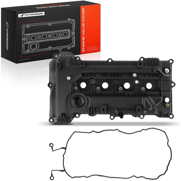 A-Premium Engine Valve Cover, with Valve Cover Gasket, Compatible with Hyundai Elantra 2011-2016, Elantra (Coupe/GT) 2013, Kia Soul 2012-2013, 1.8L 2.0L, Replace # 224102E000