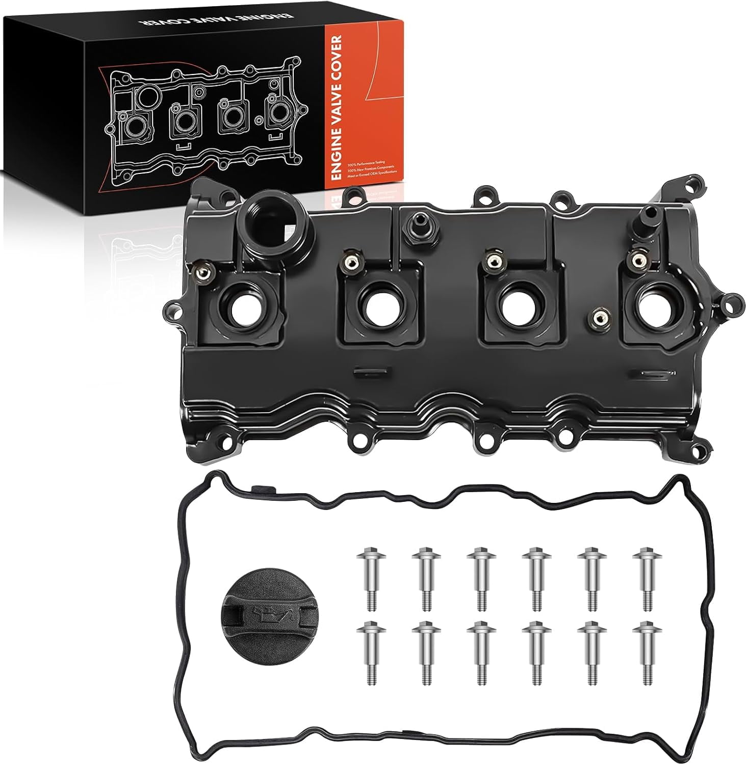 A-Premium Engine Valve Cover with Gasket Compatible with Nissan Altima & Sentra 2007-2013 2.5L 13270JA00A 13264JA00A 13264JG30C