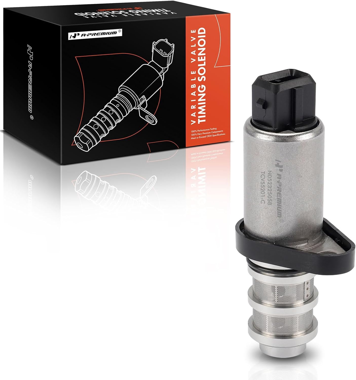 A-Premium Engine Variable Valve Timing (VVT) Solenoid Compatible with BMW 328i 2009-2012, 528i 2011-2011, X3 2007-2012, Z4 2009-2011, 2.0L 3.0L, Replace# 11417584991, 11417555201