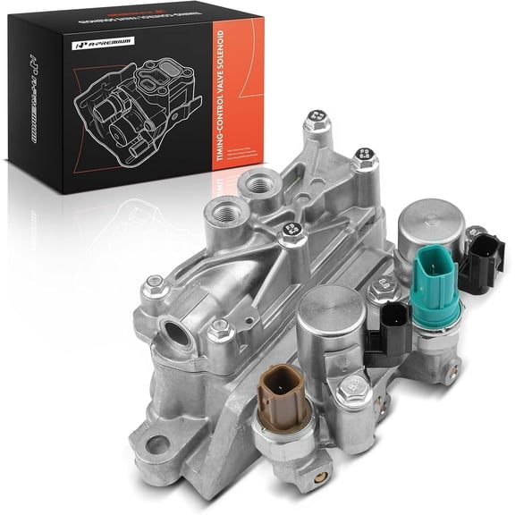 A-Premium Engine Variable Valve Timing (VVT) Solenoid Compatible with Honda Accord, Odyssey, Passport, Pilot, Ridgeline, Crosstour & Acura RLX, TLX, RDX, MDX, Replace# 158205G0A01