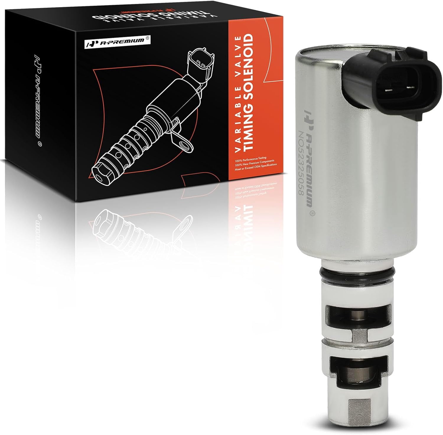 A-Premium Engine Variable Valve Timing (VVT) Solenoid Compatible with Mitsubishi Outlander 2007-2020, 3.0L, Replace# K5T45593, 1028A053