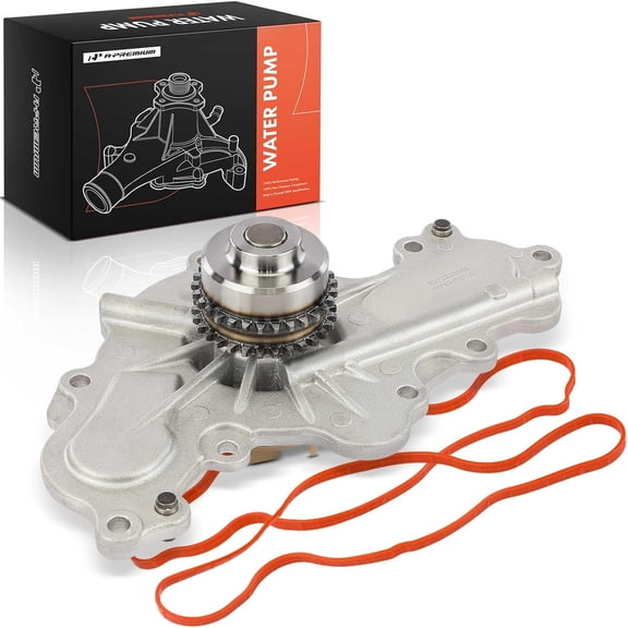 A-Premium Engine Water Pump W/Pulley [DOHC, 6Cyl 3.5L 3.7L] Compatible with Ford Edge, Explorer, Fusion, Taurus, Police Interceptor Utility & Lincoln MKS, MKT, MKX & Mazda 6, CX-9 & More