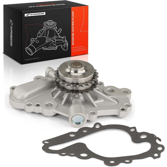 A-Premium Engine Water Pump W/Gasket [DOHC, 6Cyl 2.7L] Compatible with Chrysler & Dodge, fits 300, Concorde 98-04, Intrepide 98-04, Sebring 2001-2007, Charger 06-07, Magnum 05-07, Stratus 01-06