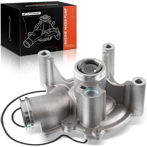 A-Premium Engine Water Pump W/O-Ring [fits SOHC, 4Cyl 1.6L] Compatible with Mini Cooper 2002 2003 2004 2005 2006 2007 2008, (W11B16A), [6-Impeller Vane, Reverse], Replace for# 1600-99541
