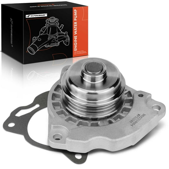 A-Premium Engine Water Pump (with Gasket & Pulley) Compatible with Mercury Mariner 09-11, Milan 10-11 & Mazda Tribute 09-11 & Ford Escape, Fusion - V6 3.0L - Replace # 125-3240, 1253240, AW6250, 41083