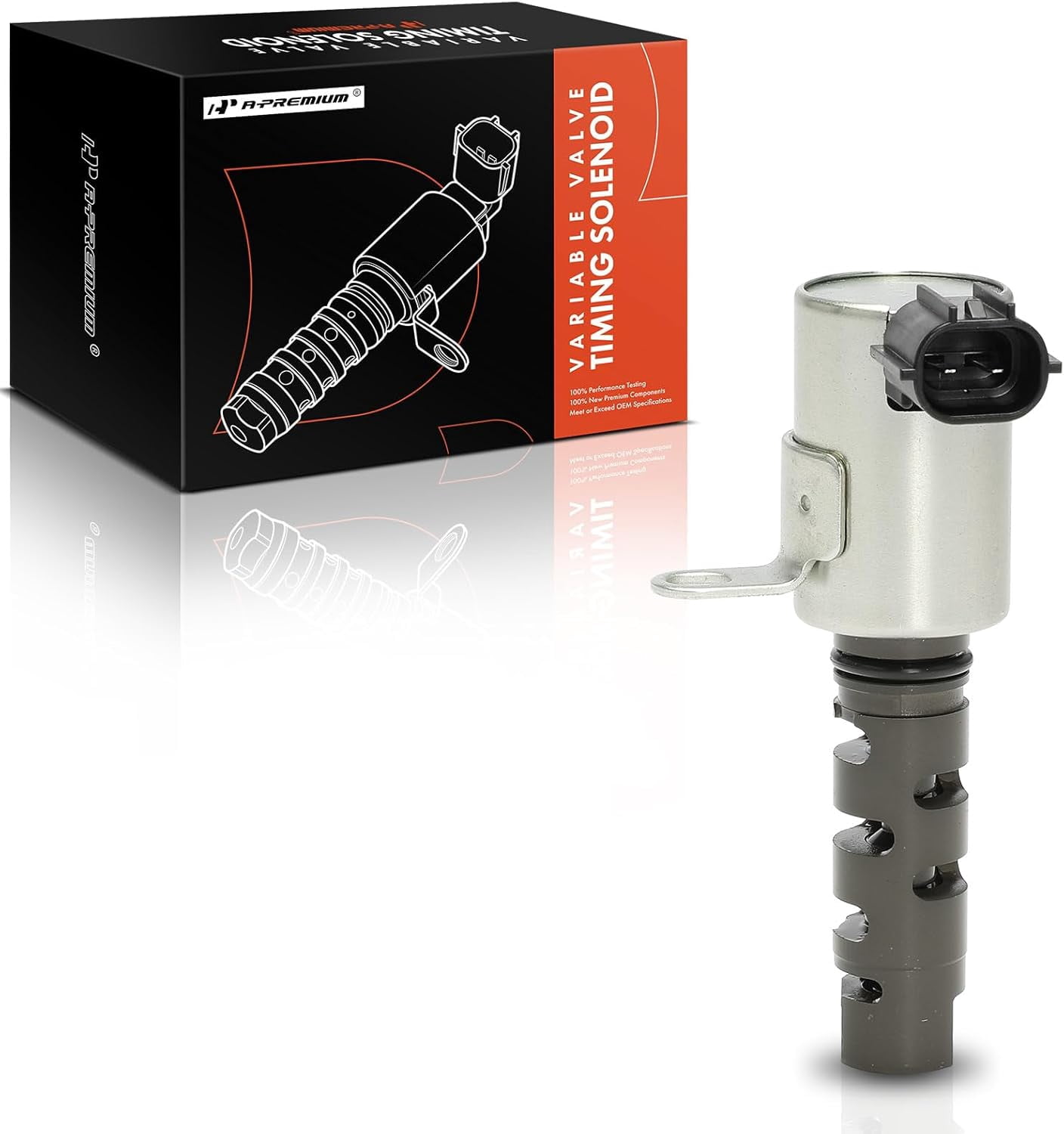 A-Premium Exhaust Engine Variable Valve Timing (VVT) Solenoid Compatible with Mitsubishi Outlander 2008-2010 2.4L, Lancer 2008-2010, Replace# 1028A022