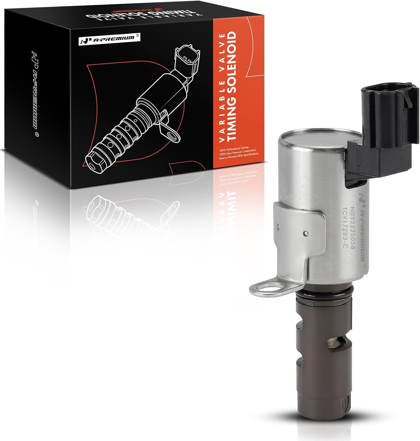 A-Premium Exhaust Engine Variable Valve Timing (VVT) Solenoid Compatible with Ford Escape 2013, Fiesta 2011, 1.6L, Replace# 4M5G6L713BE