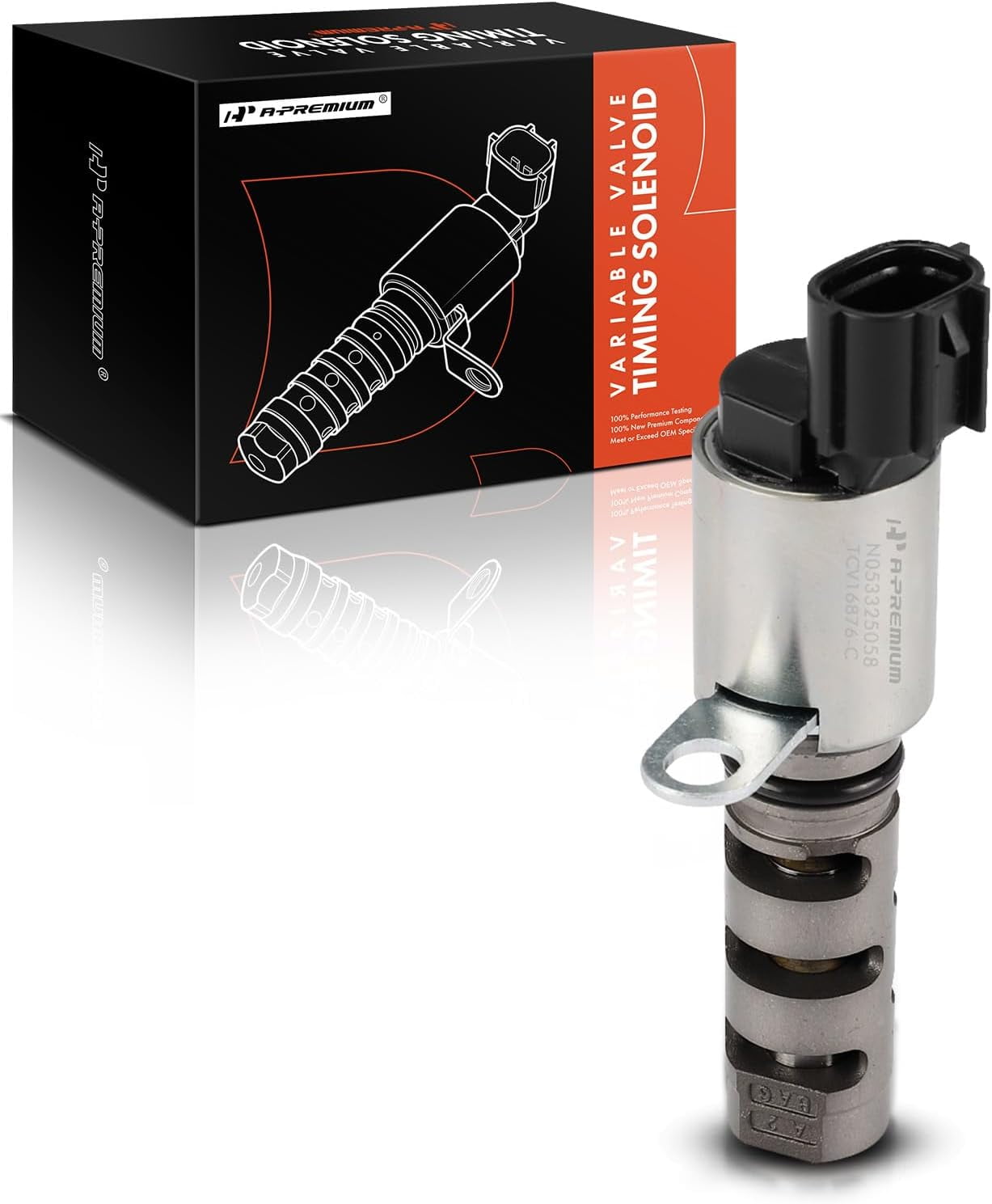 A-Premium Exhaust Engine Variable Valve Timing (VVT) Solenoid Compatible with Hyundai Genesis Coupe 2010-2011, 2.0L, Replace# 243752G300, 243752G000