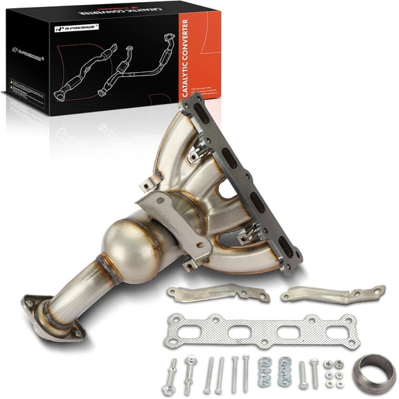 A-Premium Exhaust Manifold Catalytic Converter Kit Direct-Fit Compatible with Jeep Compass 2007-2017, Patriot 2007-2017 & Dodge Caliber 2007-2008, 2.4L, EPA Compliant