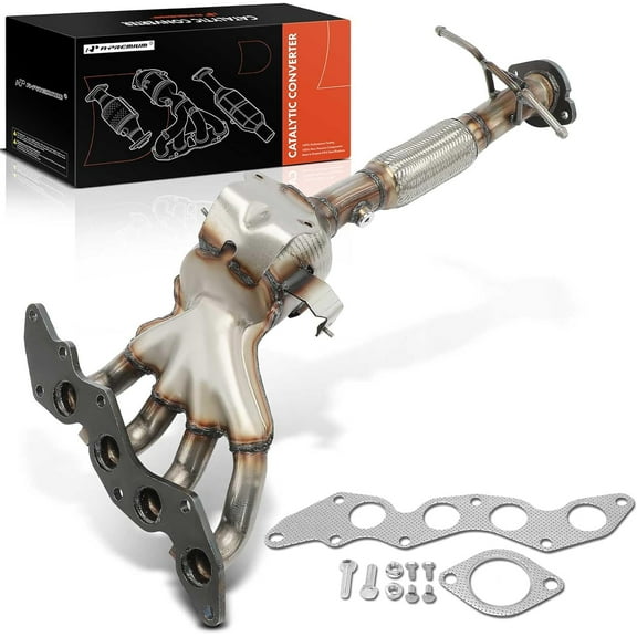 A-Premium Exhaust Manifold Catalytic Converter Kit Direct-Fit Compatible with Mazda 3 2004-2009, 5 2006-2010, 2.3L, EPA Compliant, Replace# L3B42050X, L3B42050XD