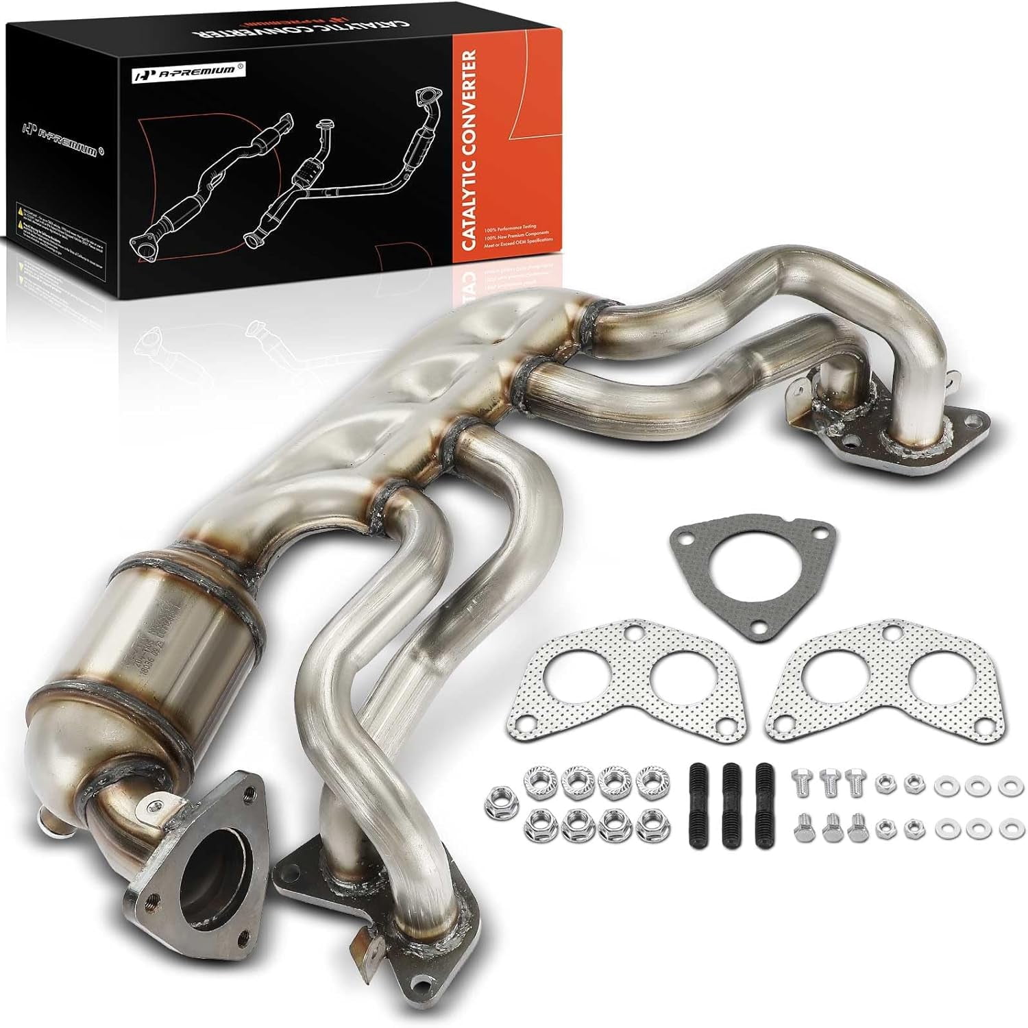 A-Premium Exhaust Manifold Catalytic Converter Kit Direct-Fit ...