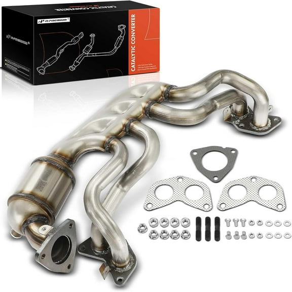 A-Premium Exhaust Manifold Catalytic Converter Kit Direct-Fit Compatible with Subaru Models - Crosstrek, Forester, Impreza, Legacy, Outback, XV Crosstrek - 2.0L 2.5L - EPA Compliant, Replace# 16689