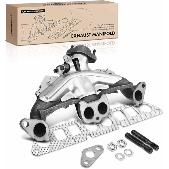 A-Premium Exhaust Manifold Compatible with Jeep Cherokee 84-00 Wrangler Comanche & Dodge Dakota 96-02 & AMC Eagle L4 2.5L Only (with Gasket Seal) Replace# 53008860 53008860AB