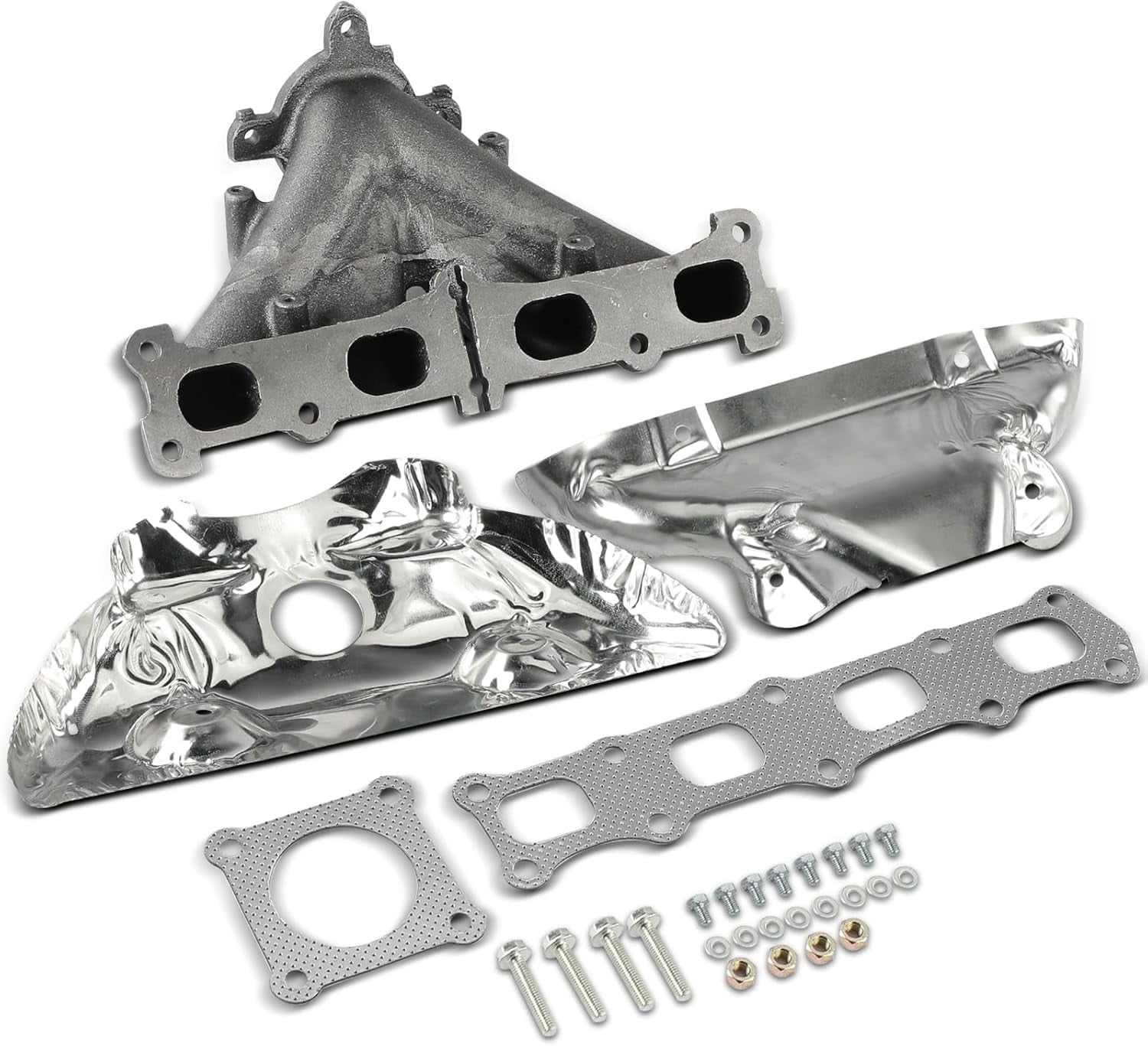 A-Premium Exhaust Manifold W/Gasket Bolt Nut Washers[1.8L 2.0L 2.4L]Compatible with Jeep Compass Patriot 07-17 & Dodge Journey 09-20 Avenger 08-14 Caliber 07-12 & Chrysler 200 11-14 Sebring