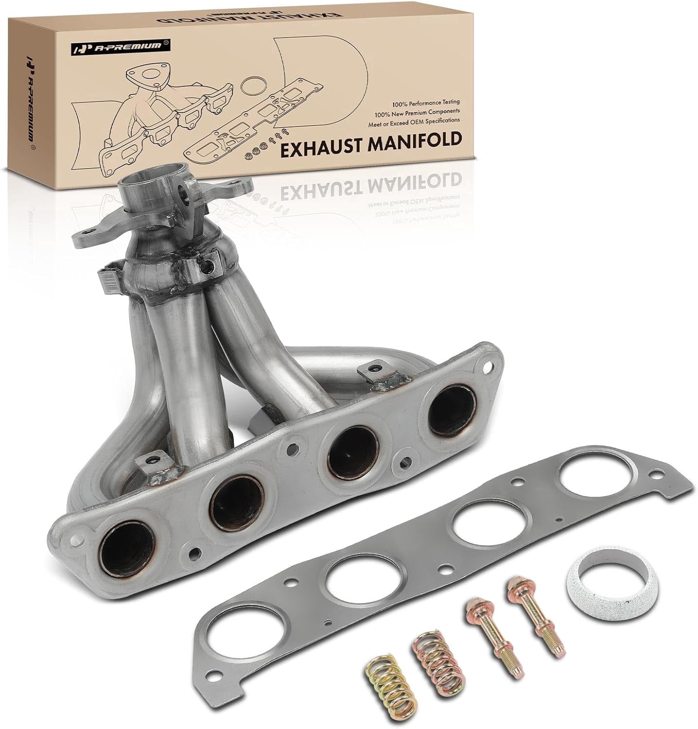 A-Premium Exhaust Manifold with Gasket Kit Compatible with Chevrolet Prizm 1998-2002 Toyota Corolla 1998-2001 L4 1.8L