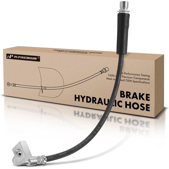 A-Premium Front Brake Hydraulic Hose Compatible with Select Chrysler and Dodge Models - 300 2005-2008/2011/2015-2021, Challenger 2017-2021, Charger 2007-2021, Magnum 2005-2008, AWD Models Only