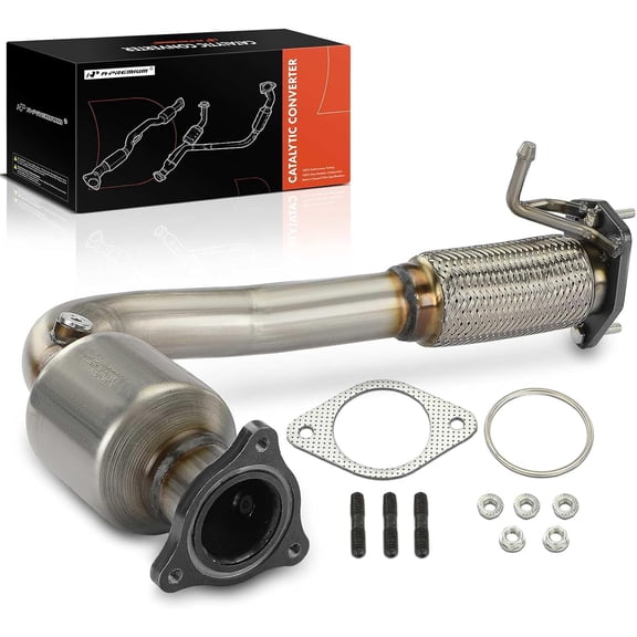 A-Premium Front Catalytic Converter W/Gasket Kit Direct-Fit Compatible with Chevy & GMC Models - Captiva Sport 2012-2015, Equinox 2010-2017, Terrain 2010-2017 - L4 2.4L - E.P.A. Compliant