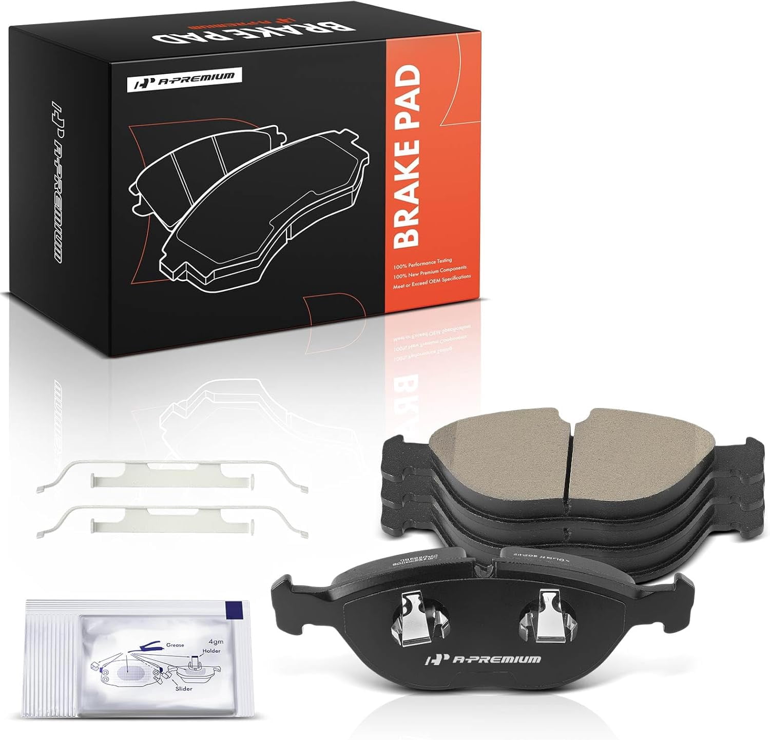 A-Premium Front Ceramic Brake Pads Set Compatible with Volkswagen, BMW ...