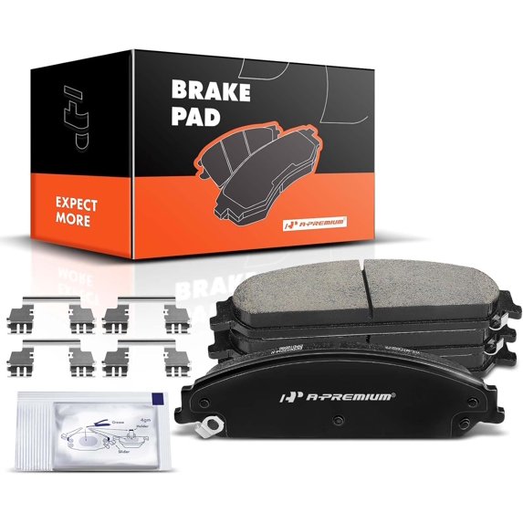 A-Premium Front Ceramic Disc Brake Pads Set Compatible with Select Chrysler and Dodge Models - 200/Avenger 2013-2014, 300 2005-2020, Caliber 2008-2009, Challenger 2009-2020, Charger 2006-2020, Magnum