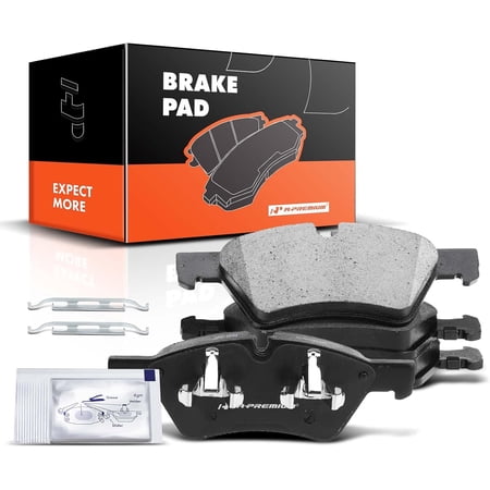 A-Premium Front Ceramic Brake Pads Set Compatible with Mercedes-Benz Models - E350, E500, E550, G55 AMG, GL320, GL350, GL450, GL550, ML320, ML350, ML450, ML500, ML550, R320, R350, R500