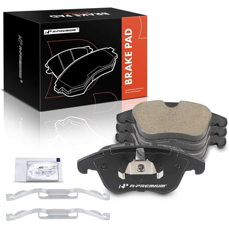 A-Premium Front Ceramic Brake Pads Set Compatible with Volvo S60 2011-2018, XC70 2008-2016, S80 2007-2016, V60 2015-2018, S40 2012, V70 2009-2010 & Land Rover LR2, Range Rover Evoque, 4-Pack