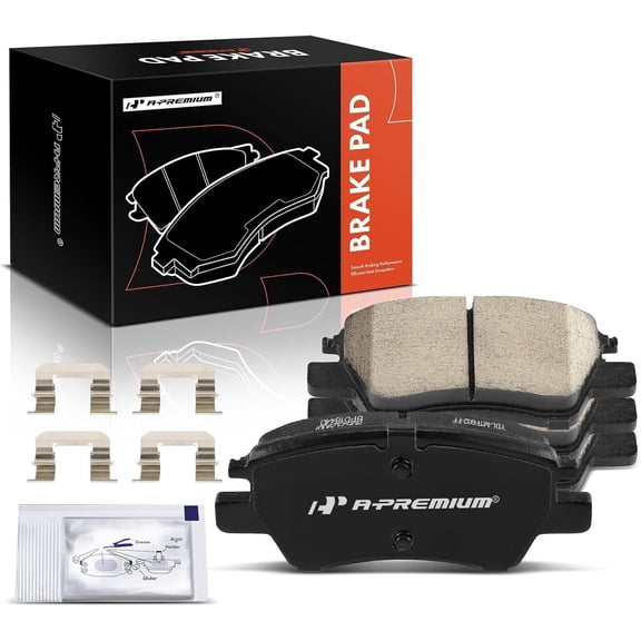 A-Premium Front Ceramic Brake Pads Set Compatible with Chevrolet Cruze 2016-2019, Volt 2016-2019, Bolt EV 2017-2021, 4-Pack