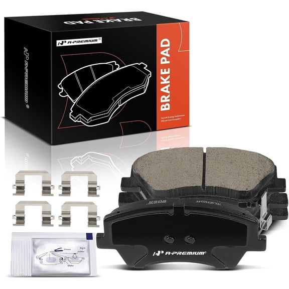 A-Premium Front Ceramic Disc Brake Pads Set Compatible with Hyundai Elantra 2017-2020, Ioniq 2017-2022 & Kia Niro 2017-2022, 4 Pcs
