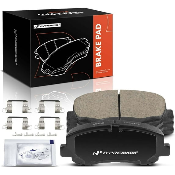 A-Premium Front Ceramic Disc Brake Pads Set Compatible with Jeep KL Series Cherokee 2018-2022 & Chrysler 200 2015-2017, 4 Pcs