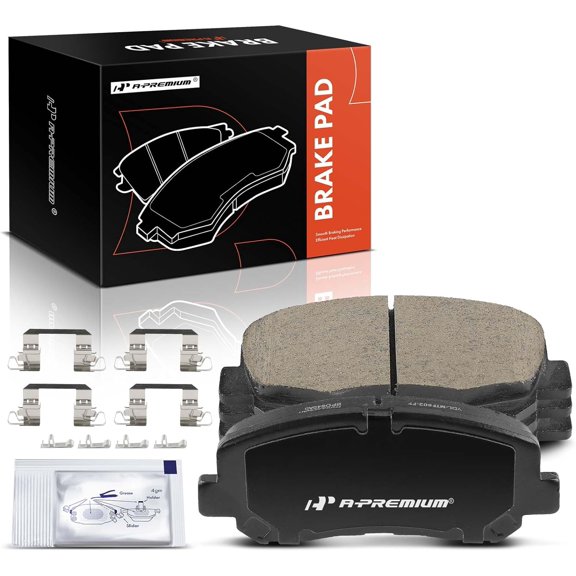 A-Premium Front Ceramic Disc Brake Pads Set Compatible with Jeep KL Series Cherokee 2018-2022 & Chrysler 200 2015-2017, 4 Pcs