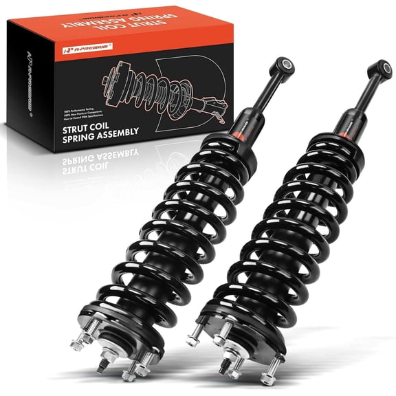 A-Premium Front Struts Compatible with Toyota Tundra [4WD] 2007-2021, Extended/Standard Cab Pickup - 2x Replacement Suspension Complete Strut Assembly Shock with Coil Spring