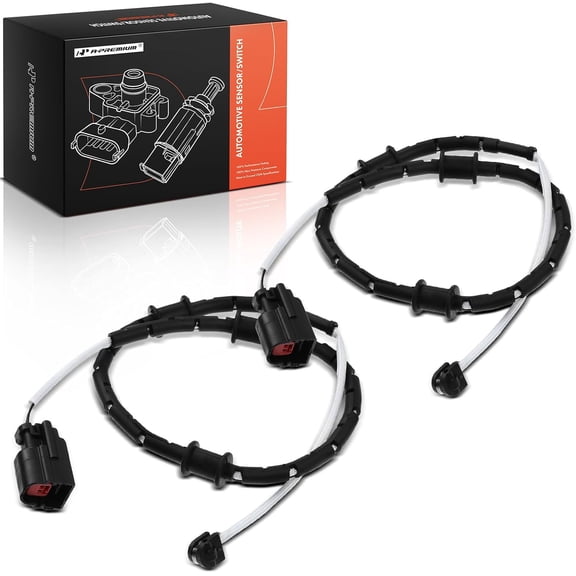 A-Premium Front Disc Brake Pad Wear Sensors Compatible with Jaguar F-Type 2014-2020, XF/XK 2010-2015, XJ 2010-2019, 2.0L 3.0L 5.0L, 2-PC Set