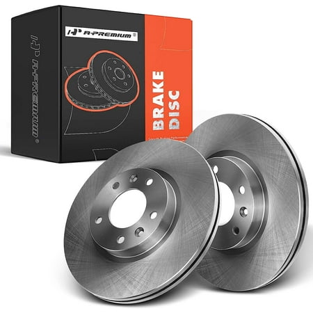 A-Premium Front Disc Brake Rotors Set Compatible with Ford Fusion 2006-2012 Lincoln MKZ 2007-2012 Zephyr 2006 Mazda 6 2006-2013 Mercury Milan 2-PC Set