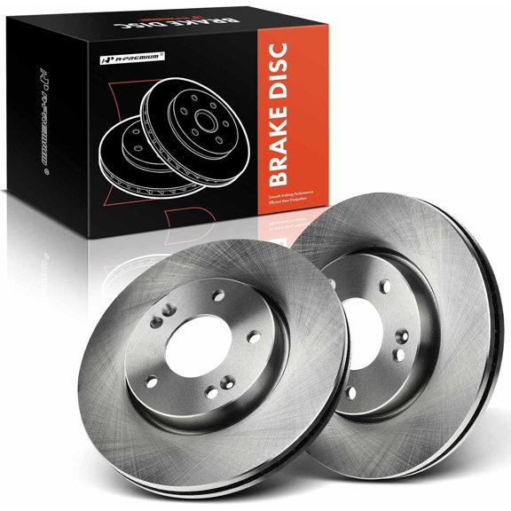 A-Premium 11.02 inch (280mm) Front Vented Disc Brake Rotors Compatible with Select Hyundai and Kia Models - Elantra, Sonata, Tucson, Ioniq, Tiburon, For Sportage, Optima, Magentis, Rondo, Soul, Niro