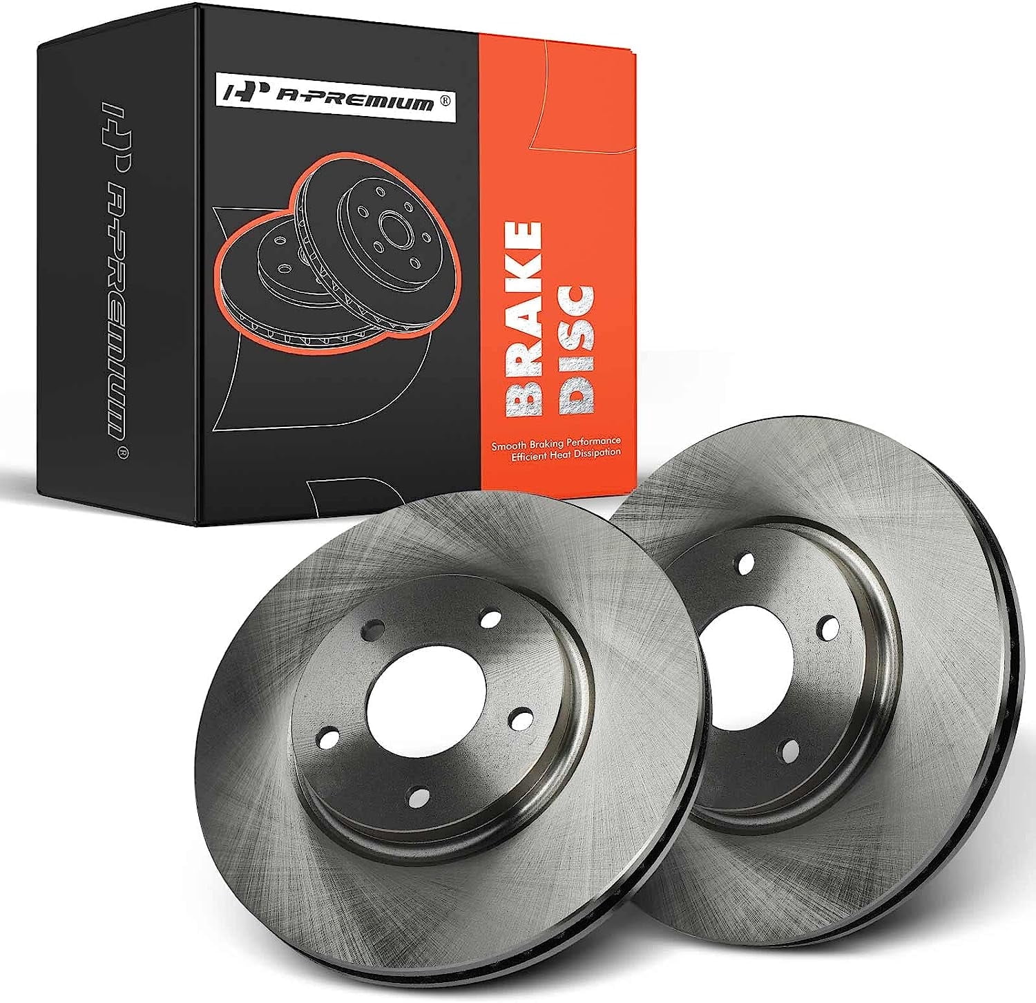 A-Premium Front Disc Brake Rotors Set Compatible with Nissan Quest 2004-2009 2011-2017 3.5L & INFINITI M45 2003-2004 4.5L, Q45 2002-2006 4.5L 2-PC Set