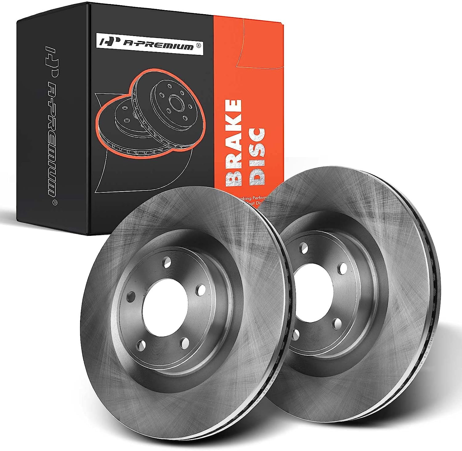 APremium Front Disc Brake Rotors Set Compatible with Ford Edge 2007
