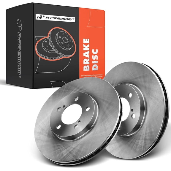 A-Premium Front Disc Brake Rotors Set Compatible with Ford Taurus Thunderbird Lincoln Continental Mark VIII Mercury Cougar Sable 2-PC-Set