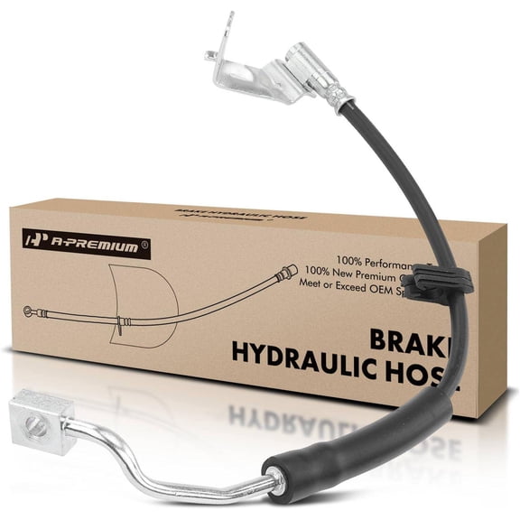 A-Premium Front Driver Brake Hydraulic Hose Compatible with Ford and Lincoln Models - F-150 1999-2003, F-150 Heritage 2004, F-250 1999, Expedition/Navigator 1999-2002, 4WD Model Only