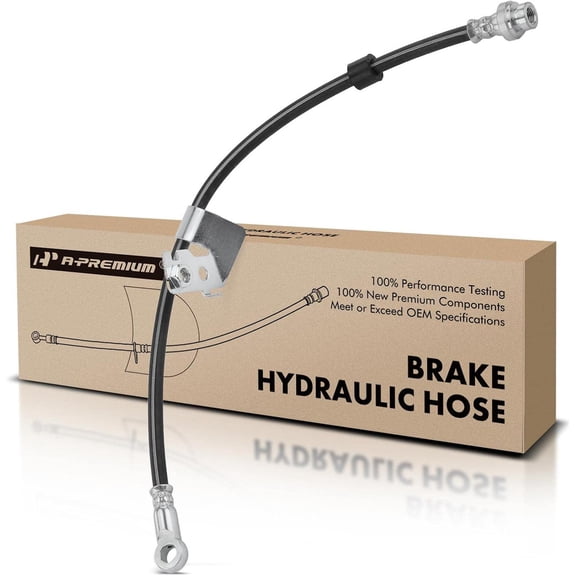 A-Premium Front Driver Brake Hydraulic Hose Compatible with Select Chrysler, Dodge and Jeep Models - Avenger 2008-2014, Caliber 2007-2012, Compass/Patriot 2007-2017, 200 2011-2014, Sebring 2007-2010