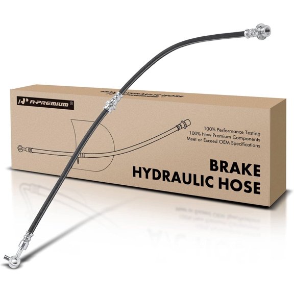 A-Premium Front Driver Brake Hydraulic Hose Compatible with Select Nissan and Chevy Models - Sentra 2013-2021, LEAF 2011-2017, NV200 2013-2019, City Express 2015-2018 - Replace# 462113NA1A