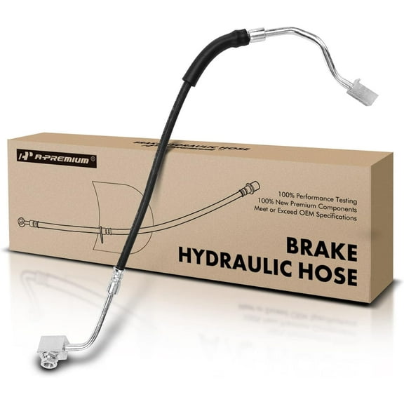 A-Premium Front Driver Brake Hydraulic Hose Compatible with Ford and Mazda Models - Ranger 1995-1997, B2300/B3000/B4000 1995-1997, 2-Wheel ABS