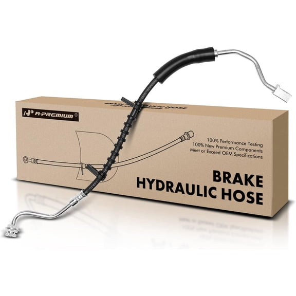 A-Premium Front Driver Brake Hydraulic Hose Compatible with Ford and Mazda Models - Ranger 1995-1997, B2300/B3000/B4000 1995-1997, 4-Wheel ABS