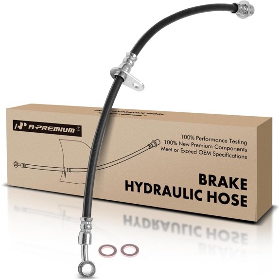 A-Premium Front Driver Brake Hydraulic Hose Compatible with Select Acura Models - TLX 2015 2016 2017 2018 2019 2020 - Replace# 01465TZ3A00