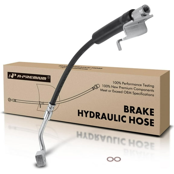 A-Premium Front Driver Brake Hydraulic Hose Compatible with Select Ford Models - For Mustang 2015 2016 2017 2018 2019 2020 2021 - Replace# FR3Z2078K
